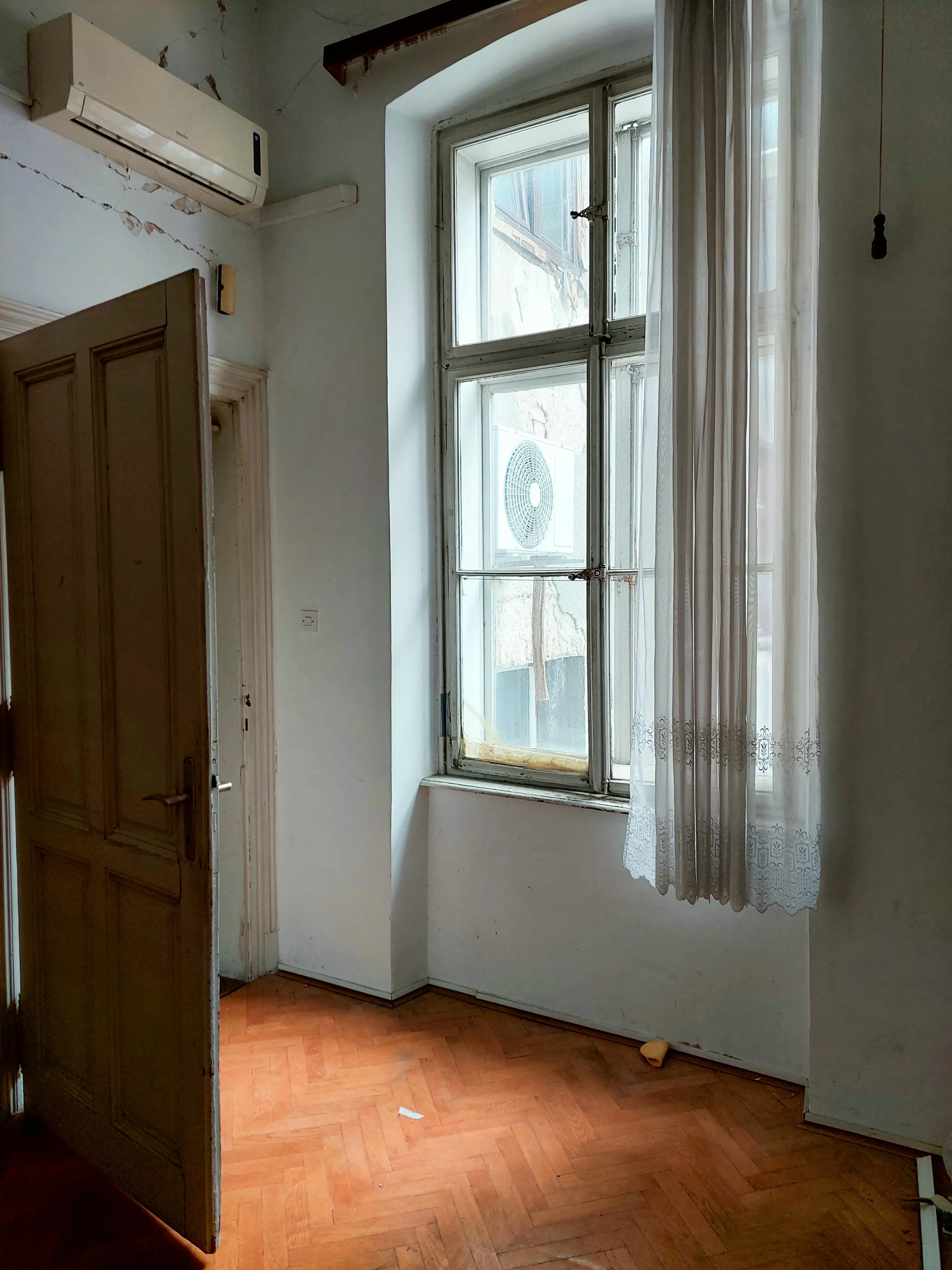 Zagreb short-term rental detail before renovation - original materials without refinement